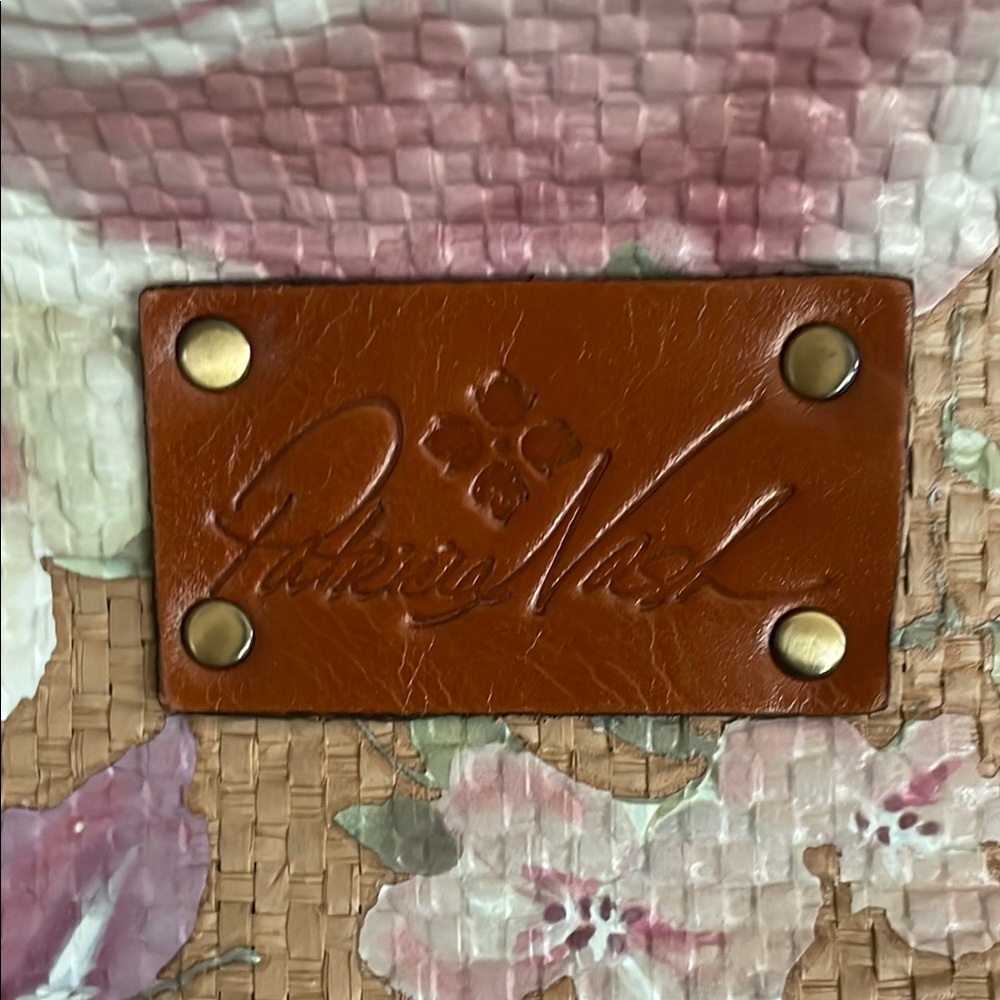 Patricia Nash Brown and Pink Floral Leather Shoulder Bag with Whimsical Design - Picture 2 of 9